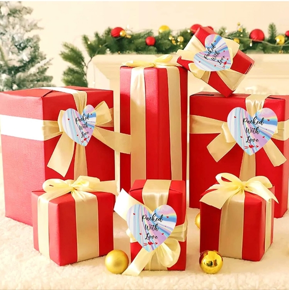 50 ct  Packed with Love Stickers are 1.5 inch in diameter - Picture 1 of 8